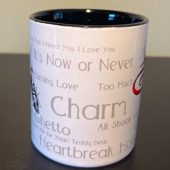 Elvis Presley KING of ROCK ‘n ROLL Song Titles Mug ~ All Shook Up ~ Hound Dog - Picture 4 of 8